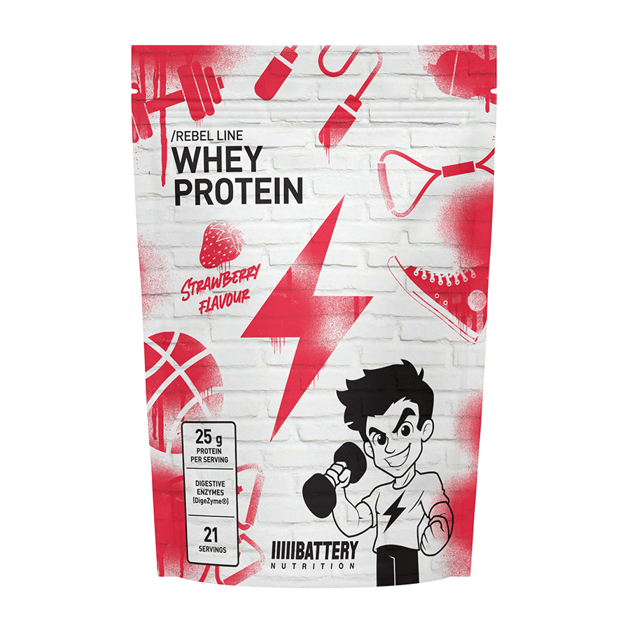 BATTERY REBEL WHEY PROTEIN, 700g, JAGODA