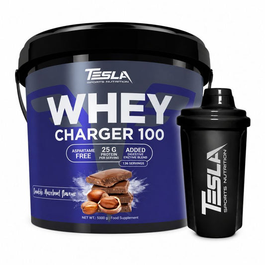 Whey charger100 5kg + gratis ŠEJKER - Tesla nutrition